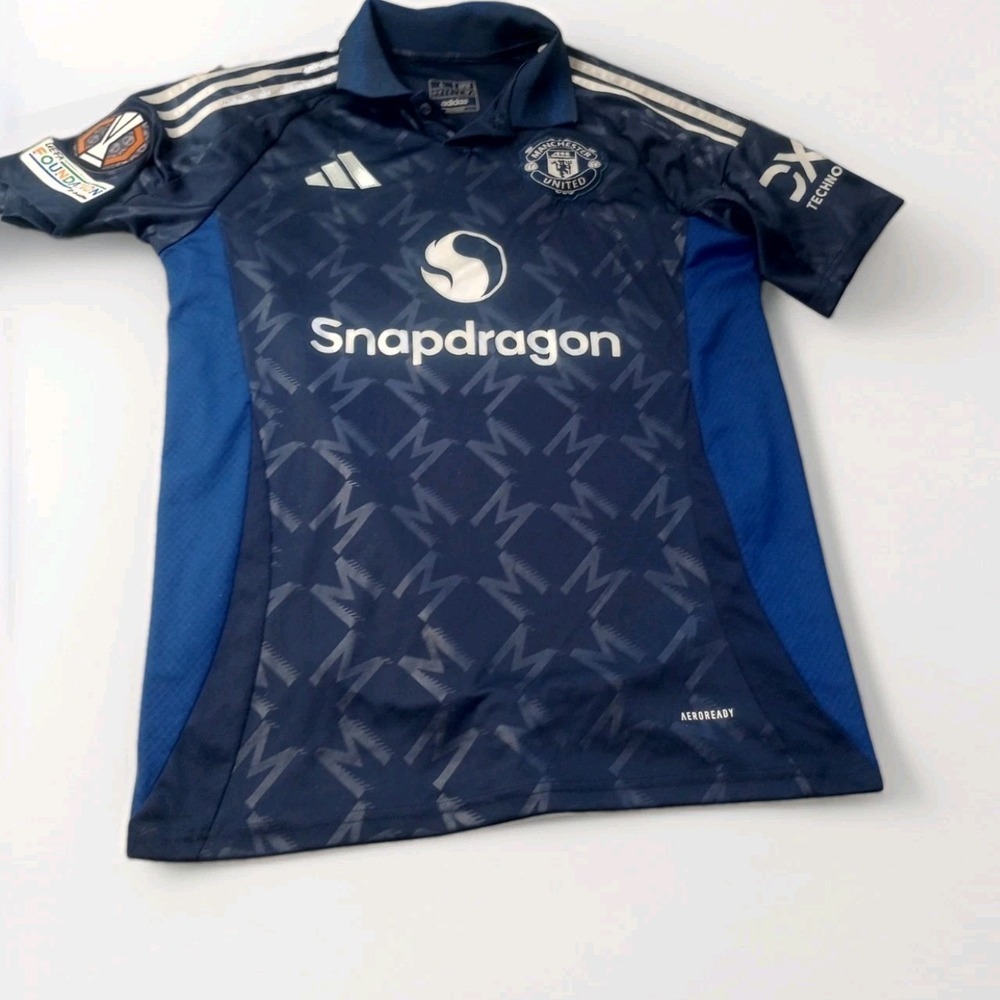 Manchester United Jersey Shirt Mens L Premier League Soccer Adidas Snapdragon (A
